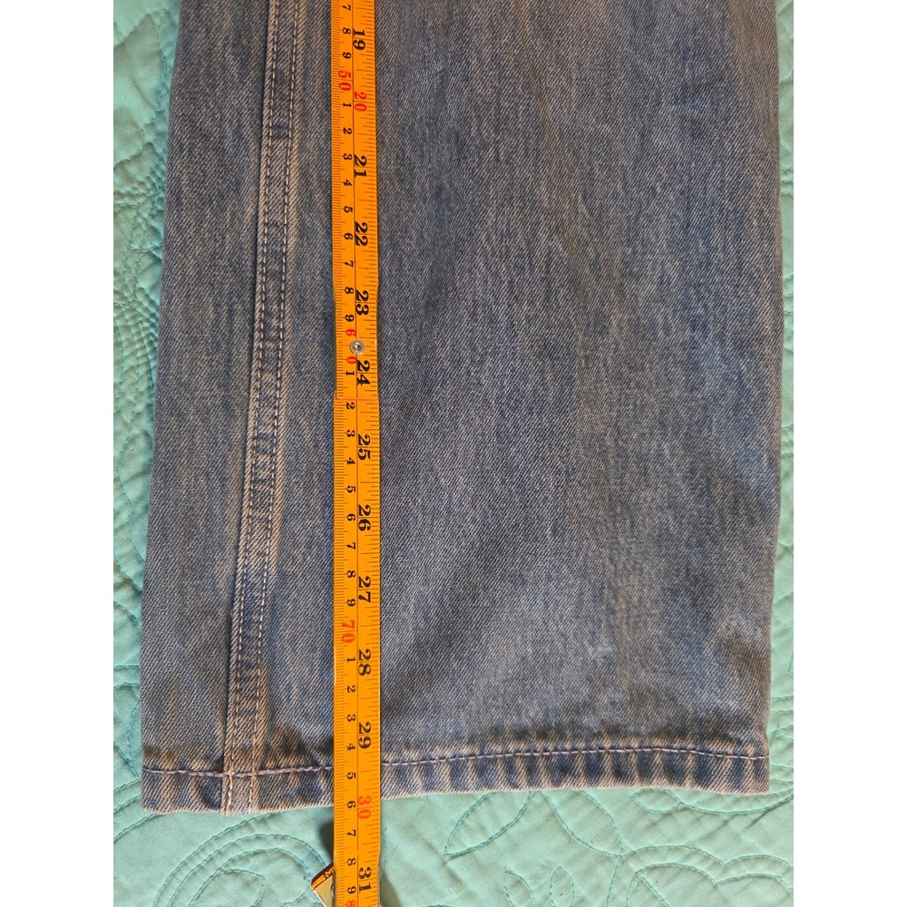Hollister Low-Rise Baggy Jeans Light Wash Blue W23 Short 000s Wide Leg Denim - Picture 9 of 10